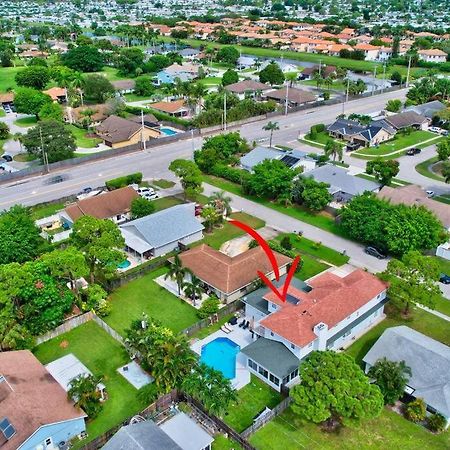 5 Bedroom Mansion With Pool And Non-Heated Jacuzzi Games In Boynton Beach Exterior foto